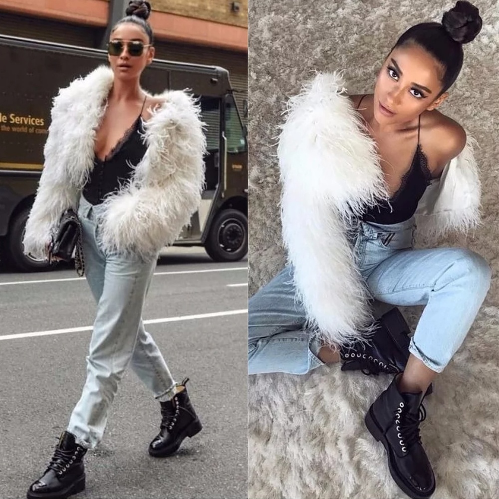 White Faux Fur Jacket